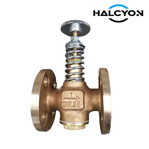 JIS F7398 Globe Self-closing Drain Valve Push Type F